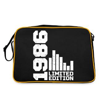 Millésime 1986 Cadeau d’anniversaire 1986 Année 1986 - Sac Retro - noir/or - Dos