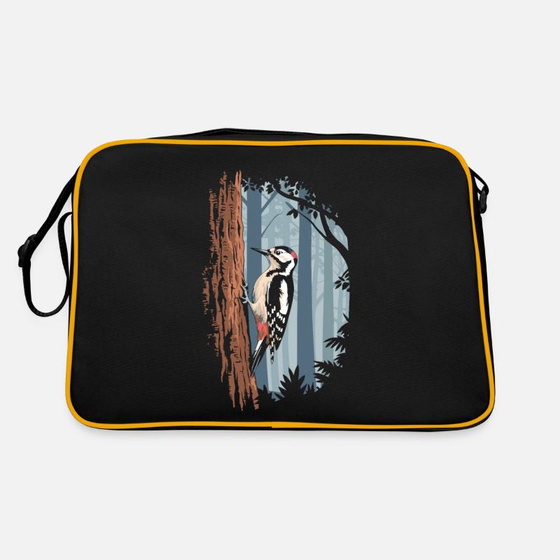 Pic épeiche dans la forêt mystique Sac Retro