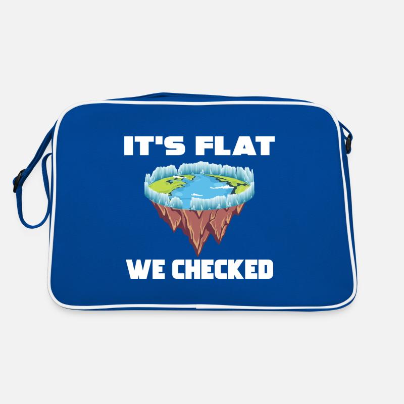 Flat Earth für Flat Earther Retro Tasche