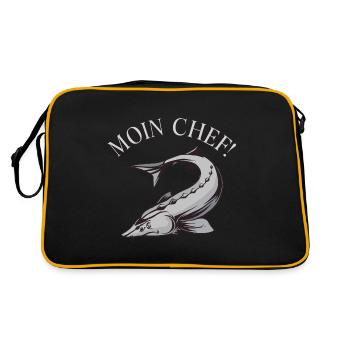 Esturgeon Moin Chef de l’élevage de parasites perturbateurs poissons parasites - Sac Retro - noir/or - Dos