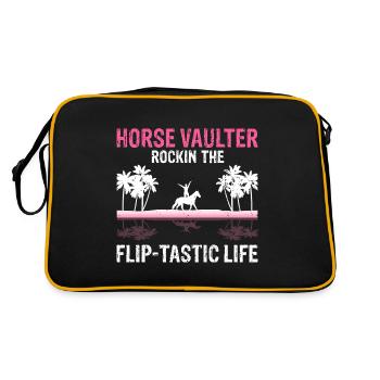 Conception de voûte et conception de chevaux de voûte - Sac Retro - noir/or - Dos