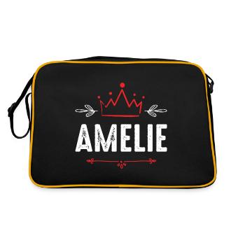 Amélie - Sac Retro - noir/or - Dos