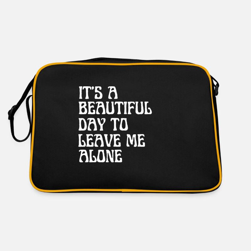 Es ist ein schöner Tag, mich in Ruhe zu lassen Retro Tasche