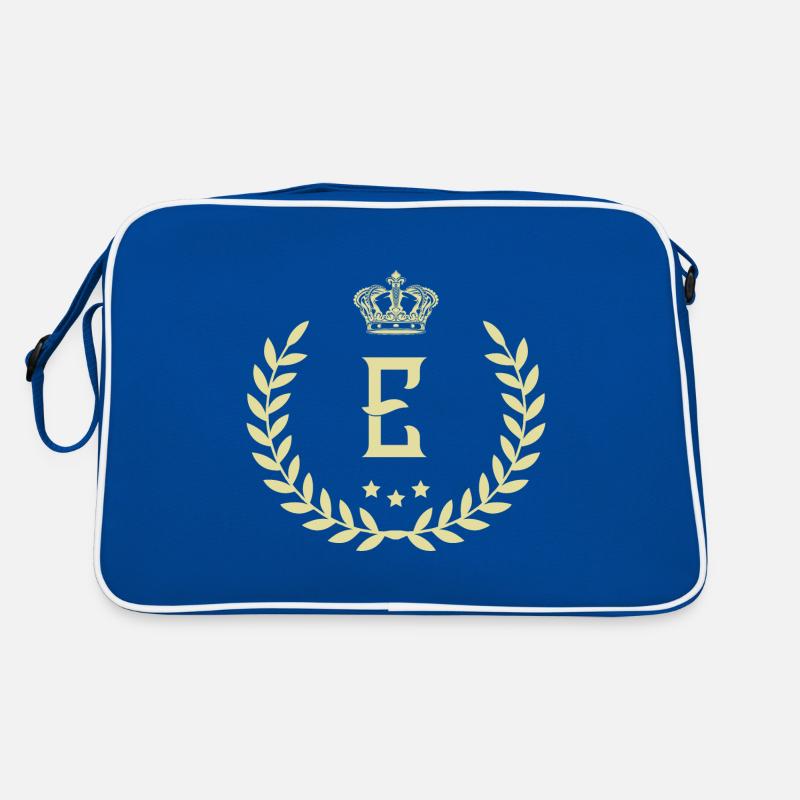 E Buchstabe Kranz Retro Tasche