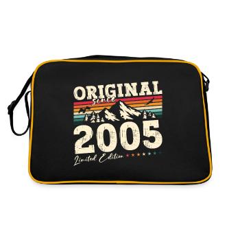19. Geburtstag Legendär 2005 Jahrgang 2005 - Retro Tasche - Schwarz/Gold - Hinten