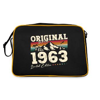 61 . Birthday Original 1963 Vintage 1963 - Retro Bag - black/gold - Back