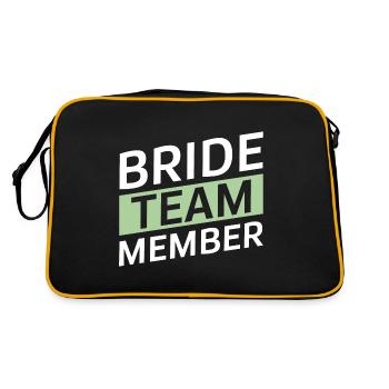 Équipe de la mariée - Sac Retro - noir/or - Dos