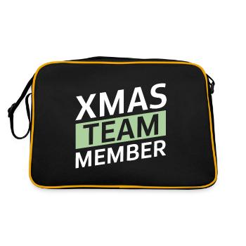 Xmas Team - Retro Tasche - Schwarz/Gold - Hinten