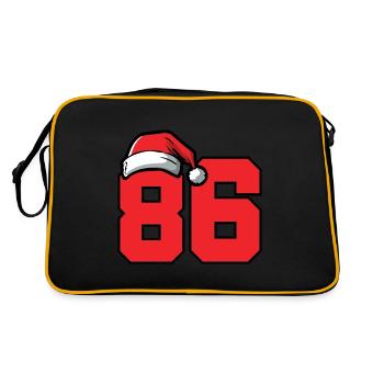 86 Numéro Noël - Sac Retro - noir/or - Dos