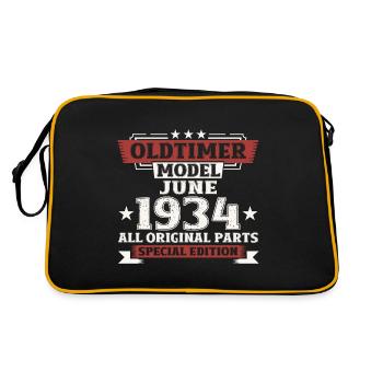 Millésime Juin 1934 Millésime 1934 Anniversaire 1934 - Sac Retro - noir/or - Dos