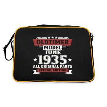 Vintage June 1935 Vintage 1935 Birthday 1935 - Retro Bag - black/gold - Back