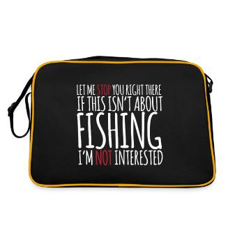 If This Isn't About Fishing - Retro Bag - black/gold - Back