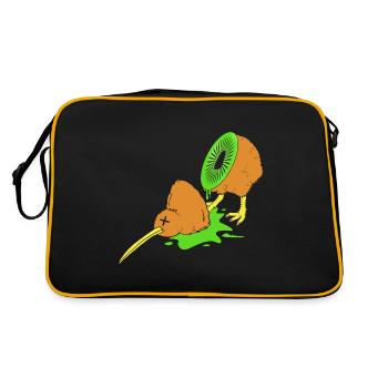 kiwi-bird kiwi bird - Retro Bag - black/gold - Back