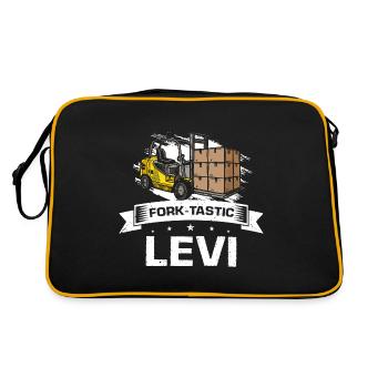 Warehouse drivers and warehouse workers for forklifts - Retro Bag - black/gold - Back
