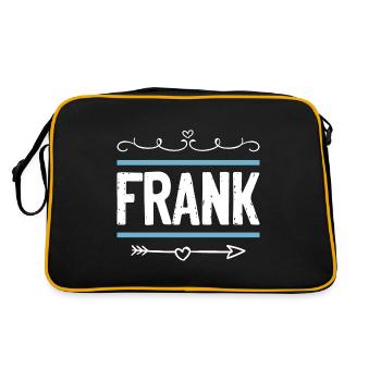 Frank - Retro Tasche - Schwarz/Gold - Hinten