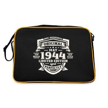 Legend May 1944 Born 1944 Birthday 1944 - Retro Bag - black/gold - Back