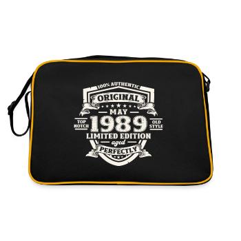 Légende Mai 1989 Millésime 1989 Anniversaire 1989 - Sac Retro - noir/or - Dos