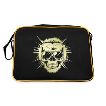 Punk Skull Party Gold - Retro Bag - black/gold - Back