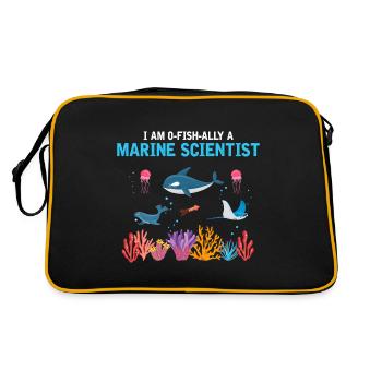 Official Marine Scientist Marine Biologist - Retro Bag - black/gold - Back