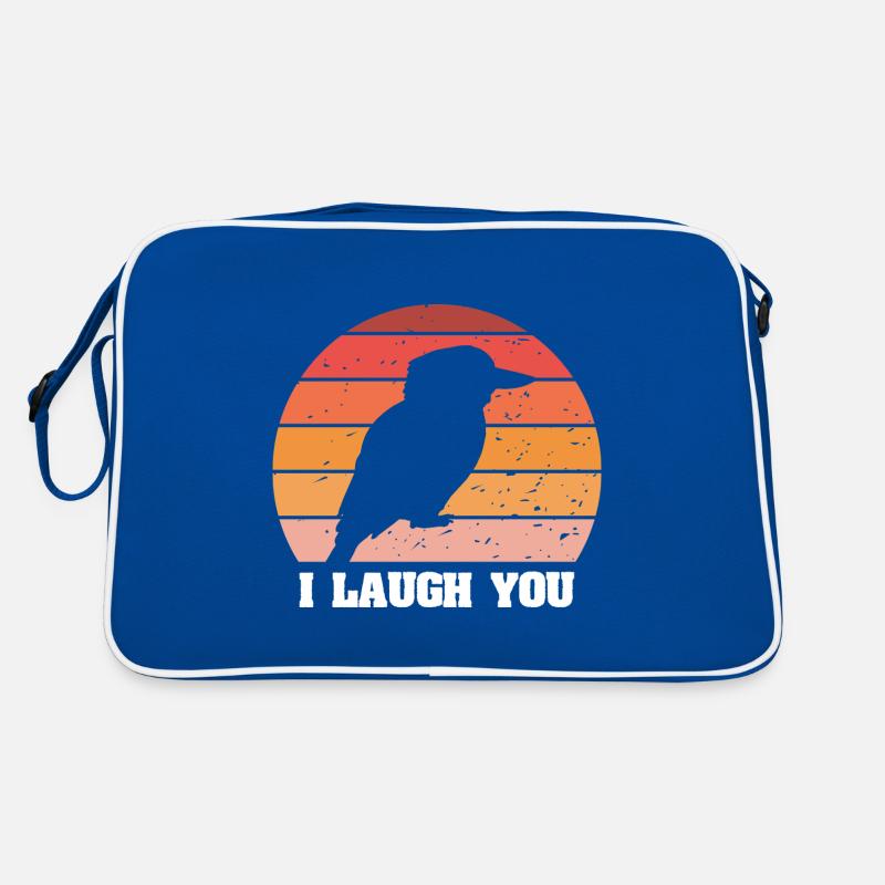 Pêcheur roi australien et oiseau lanchender Sac Retro