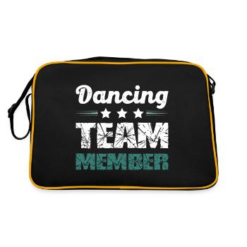 Dancing Team - Retro Tasche - Schwarz/Gold - Hinten