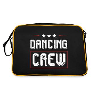 Dancing Crew - Retro Tasche - Schwarz/Gold - Hinten
