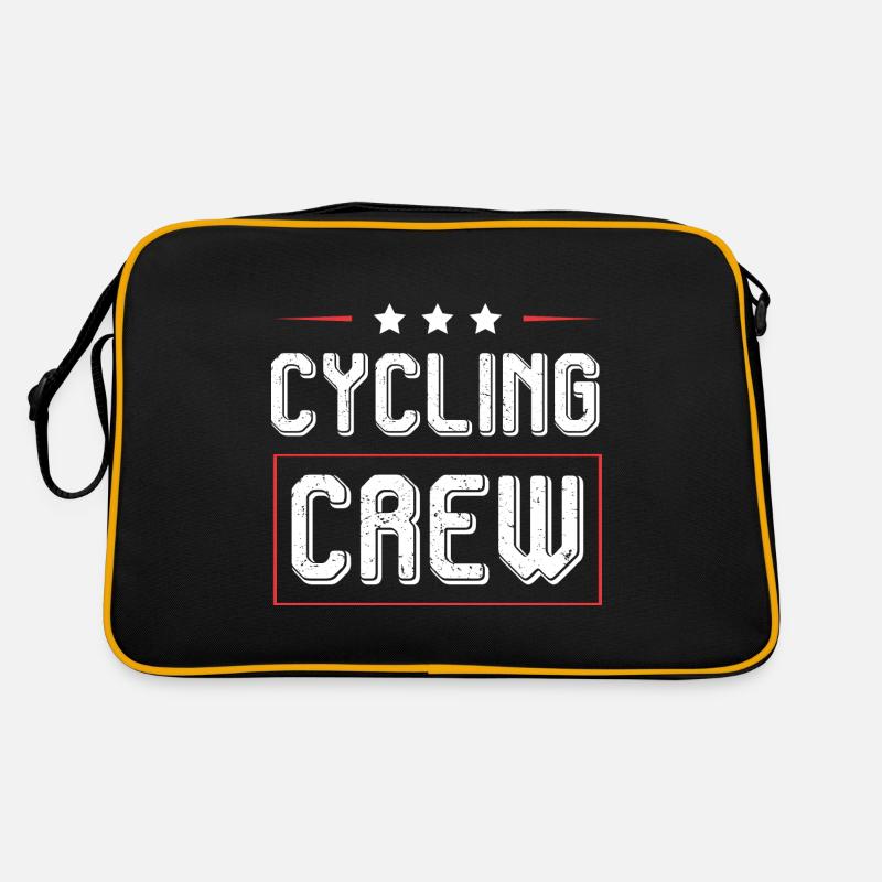 Cycling Crew - Retro Tasche - Schwarz/Gold