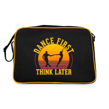 Danse D’abord Penser Plus tard Salon Couple Danse Danse - Sac Retro - noir/or - Dos