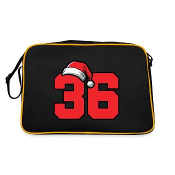 36 Number Christmas - Retro Bag - black/gold - Back