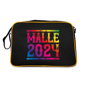 Malle 2024 Majorque colorée - Sac Retro - noir/or - Dos