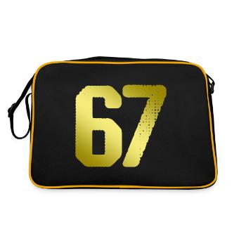 67 number jersey - Retro Bag - black/gold - Back