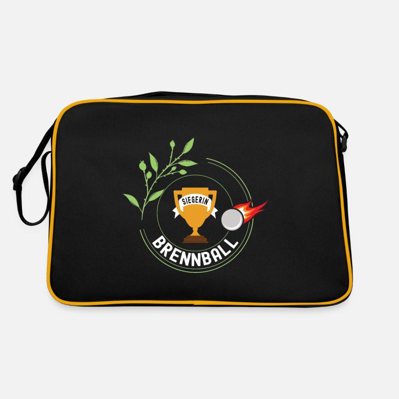 Brennball Siegerin Gewinner Turnier Meisterschaft Retro Tasche