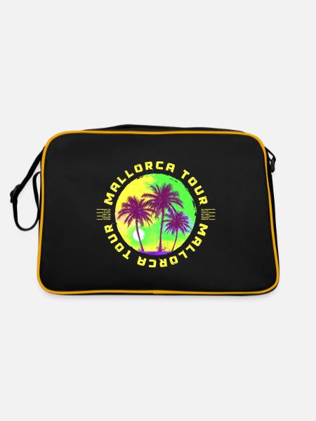 Mallorca Tour Palm Tree Holidays - Retro Bag - black/gold - Back