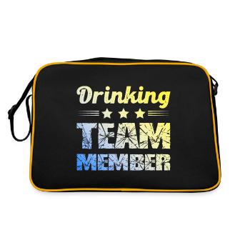 Drinking Team - Retro Bag - black/gold - Back