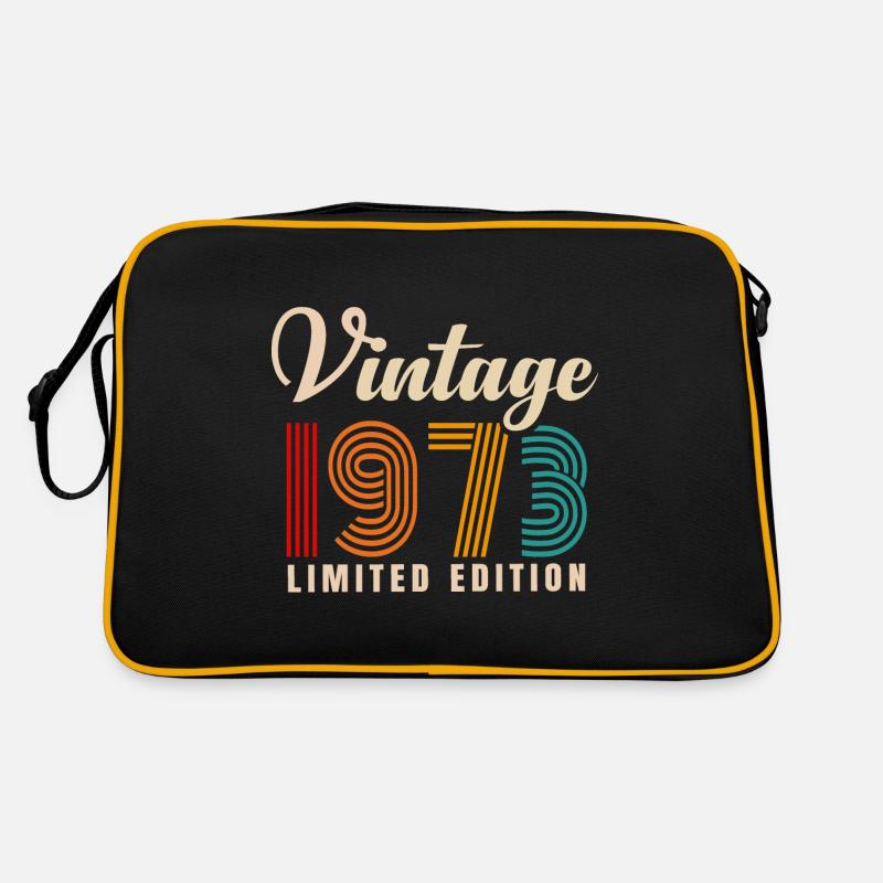 MILLÉSIME 1973. 48E ANNIVERSAIRE - Sac Retro - noir/or