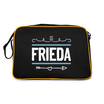 Frieda - Retro Bag - black/gold - Back