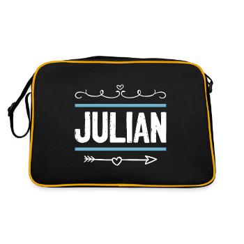 Julian - Retro Bag - black/gold - Back