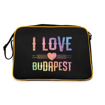 J’adore Budapest - Sac Retro - noir/or - Dos