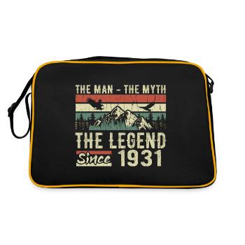 Retro 1931 Vintage - Cadeau D’anniversaire 1931 - Sac Retro - noir/or - Dos