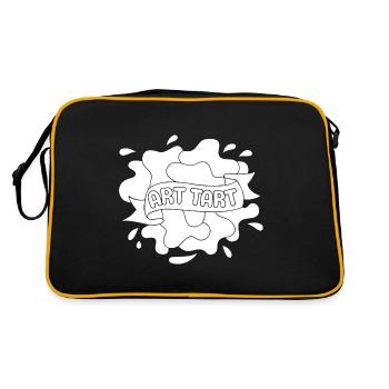 Funny Art Painter Art Tart Drawing Gift Idea - Retro Bag - black/gold - Back