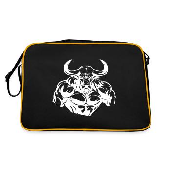 Bull Muscles Taurus - Retro Bag - black/gold - Back