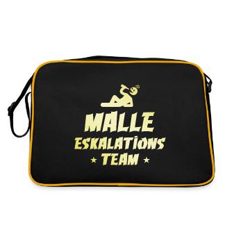 Malle Escalation - Retro Bag - black/gold - Back