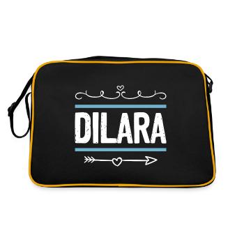 Daniel - Retro Bag - black/gold - Back