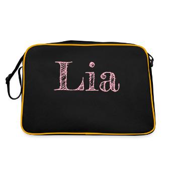 Lia - Sac Retro - noir/or - Dos