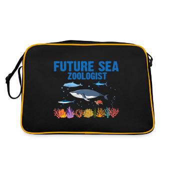 Futur zooologiste Zooologie Biologiste marin Mer - Sac Retro - noir/or - Dos