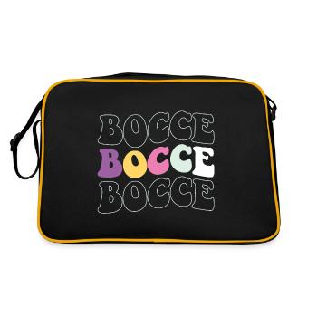 Bocce Quote Bocce Ball avec Jack Bocci Game Bocce - Sac Retro - noir/or - Dos