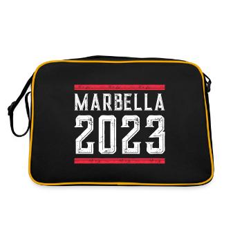 Marbella 2023 - Retro Tasche - Schwarz/Gold - Hinten