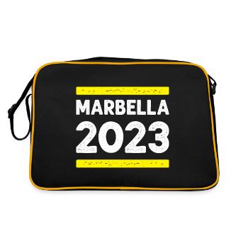 Marbella 2023 - Retro Tasche - Schwarz/Gold - Hinten