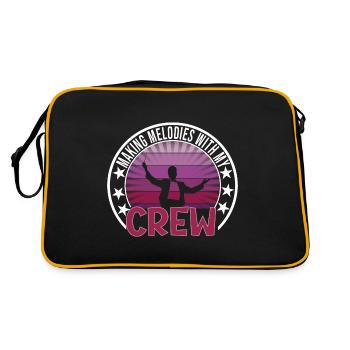 Festival - Retro Tasche - Schwarz/Gold - Hinten