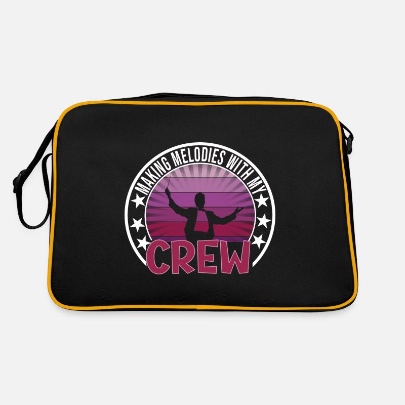 Festival - Retro Tasche - Schwarz/Gold